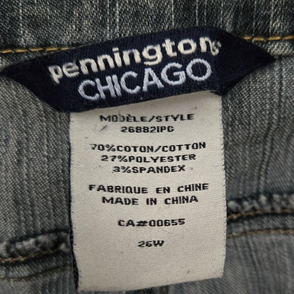 Penningtons Chicago Fit 5-Pocket Grey Denim Jeans (26W) - Picture 7 of 8